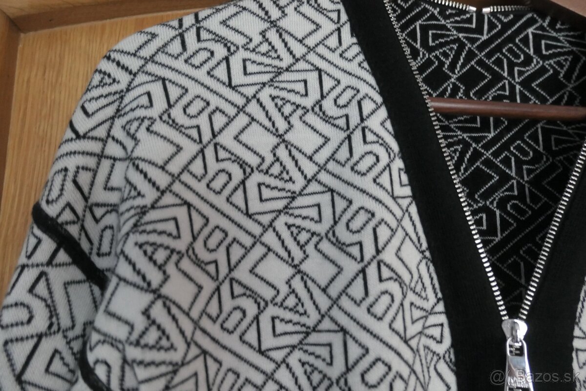 KARL LAGERFELD luxusny obojstranny kardigan M/L - 7