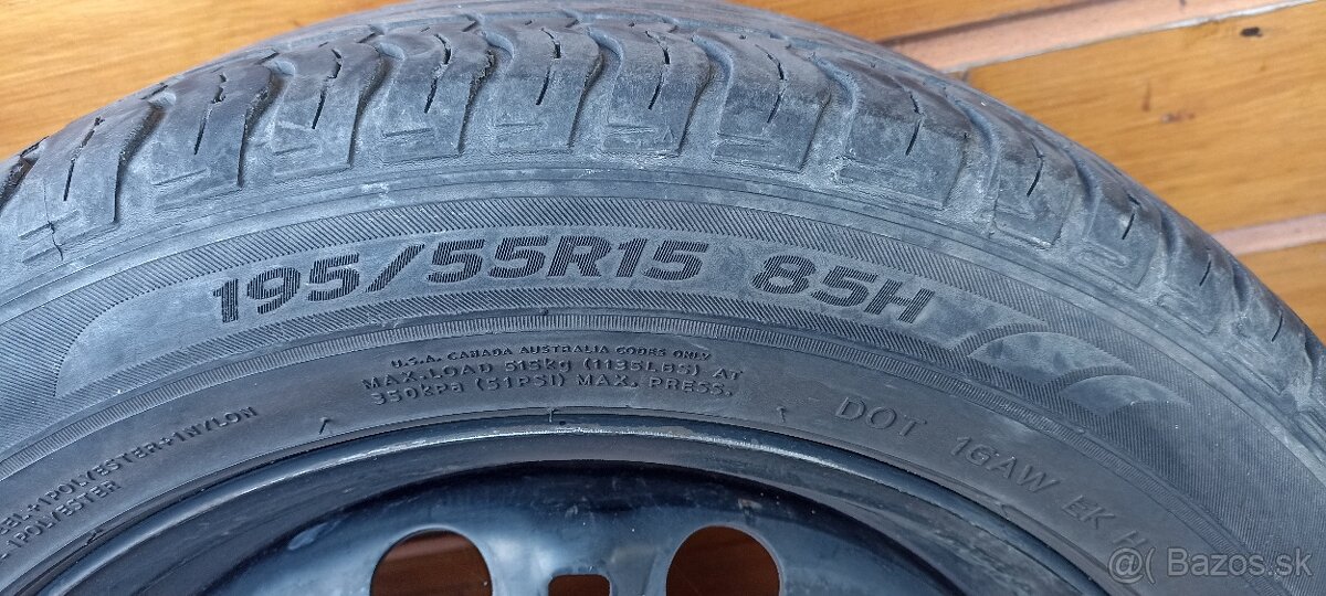 Sada kolies, letné pneumatiky, oceľové disky - 7