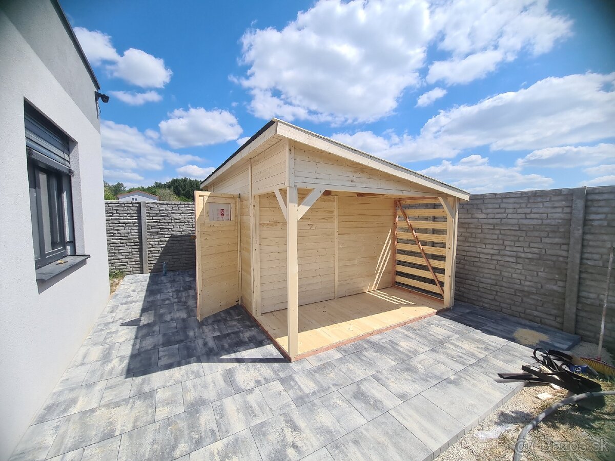 Záhradný drevený domček s terasou ZDARMA DOPRAVA CELA SR - 7