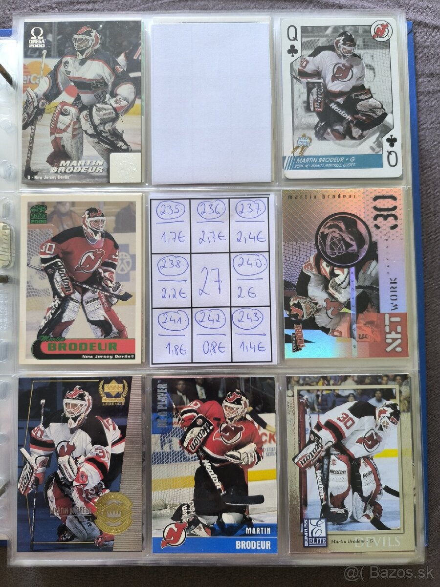 Hokejové kartičky - Martin Brodeur 2 - 7