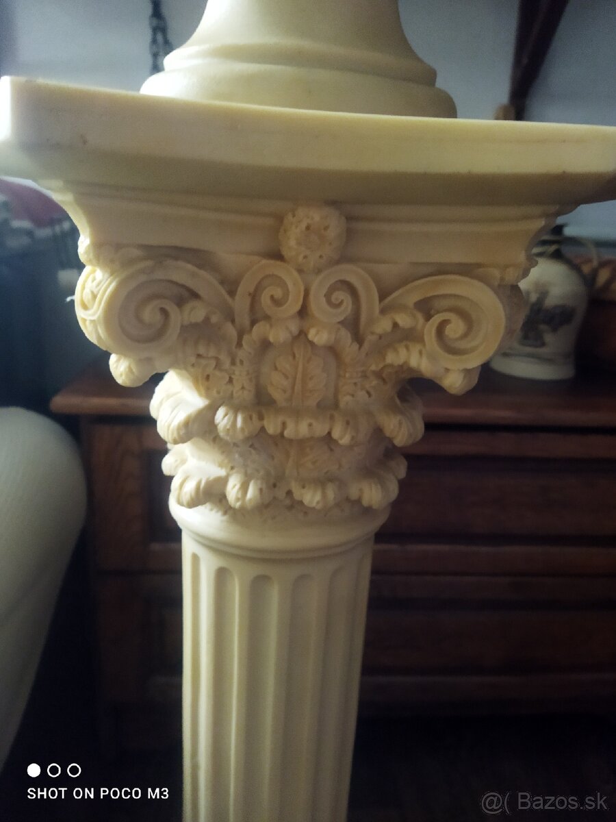 Stolík,busta, stĺp alabaster - 7