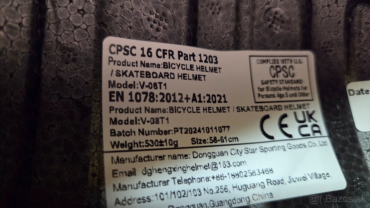 Cyklistická helma s priezorom - 7