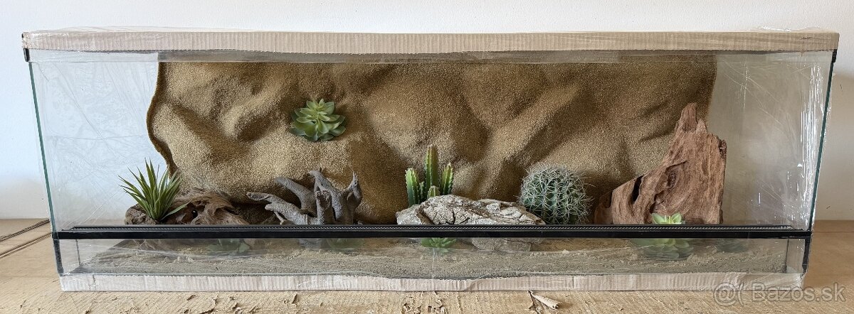 Terárium 120x50x40 s 3D stenou - 7