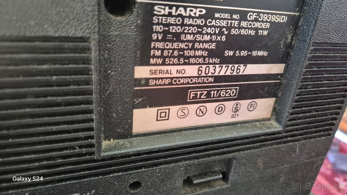 SHARP GF-3939 made in Japan 1983 - 7