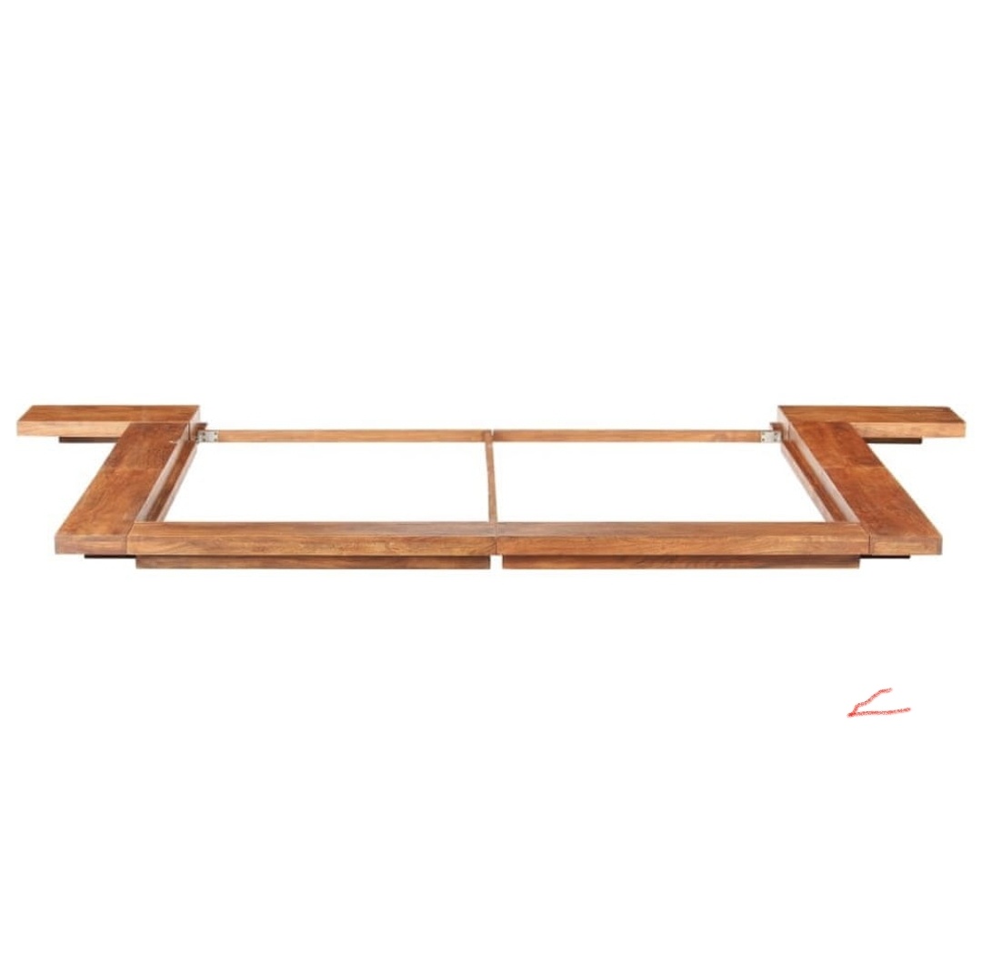 Moderná japonská posteľ, akáciové drevo, NOVÁ - 7