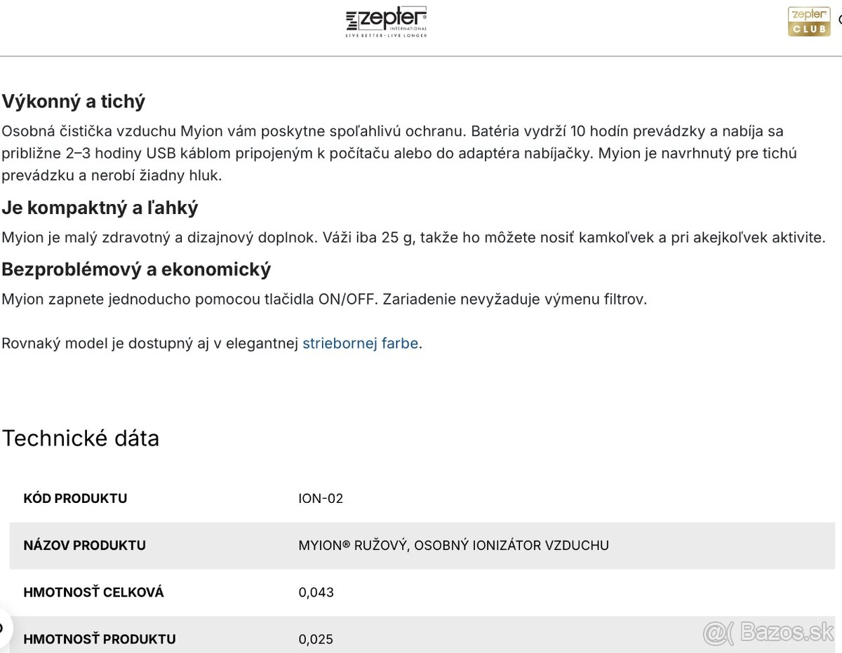 ⭐ TherapyAir MyIon – prvé elektronické rúško na trhu - 7