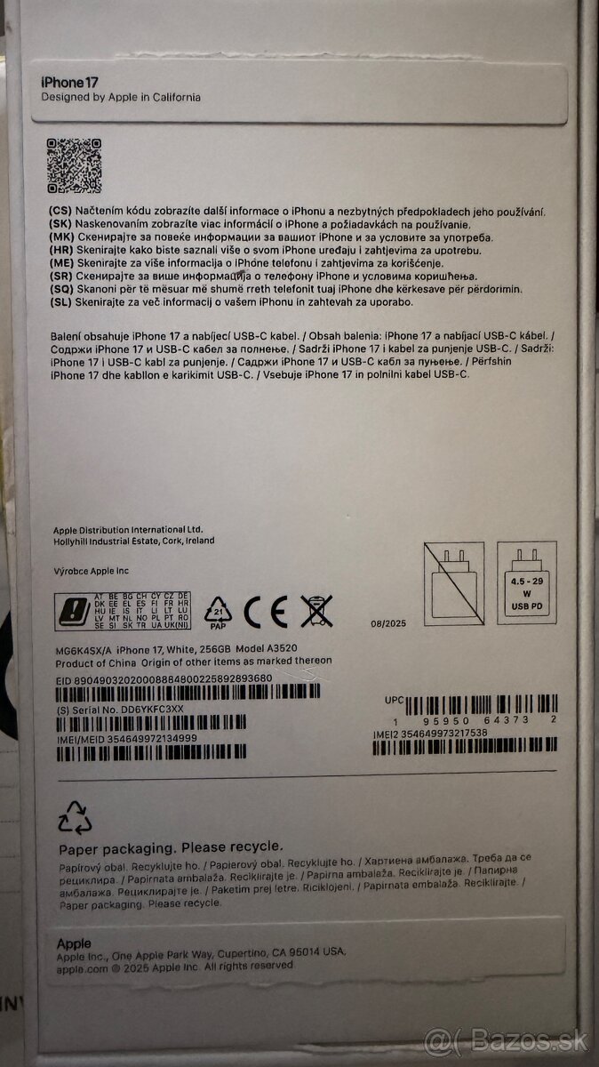 iPhone 17 256gb biely - 7