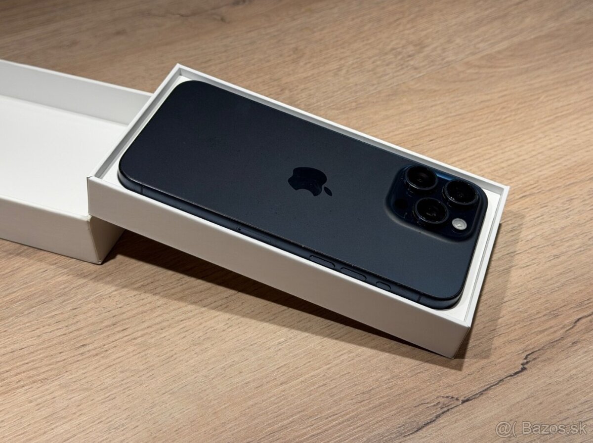 Predám iPhone 15 Pro Max 256 GB, Titanium Blue - 7