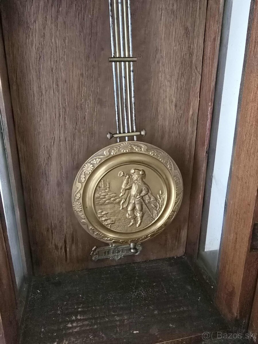 Starožitné drevené hodiny s melódiou - 7