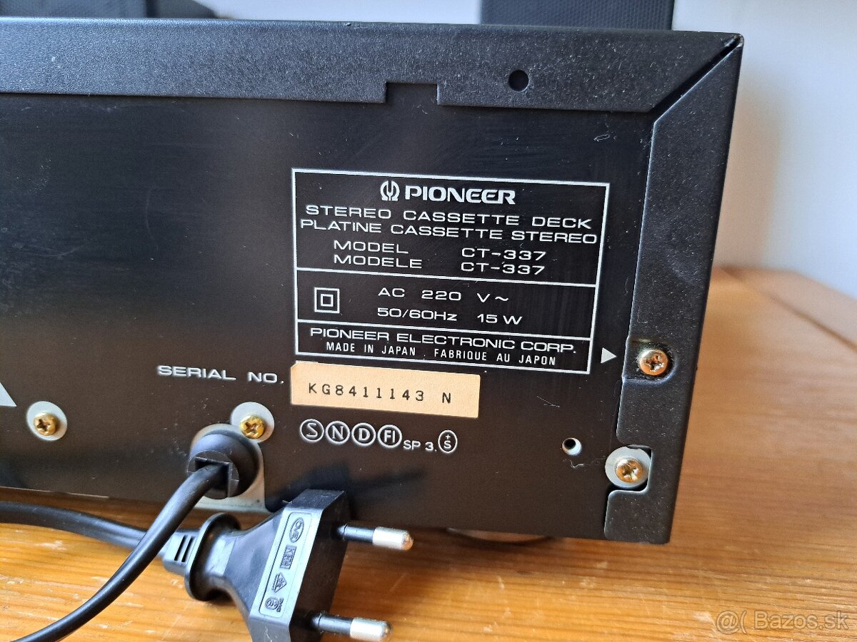 Tape deck Pioneer CT 337 - 7