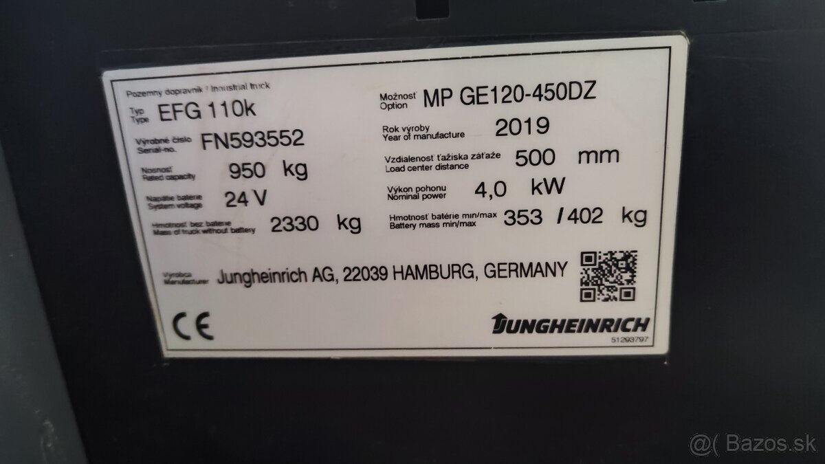 Jungheinrich EFG 110k (Li-Ion / Duplex) - 7