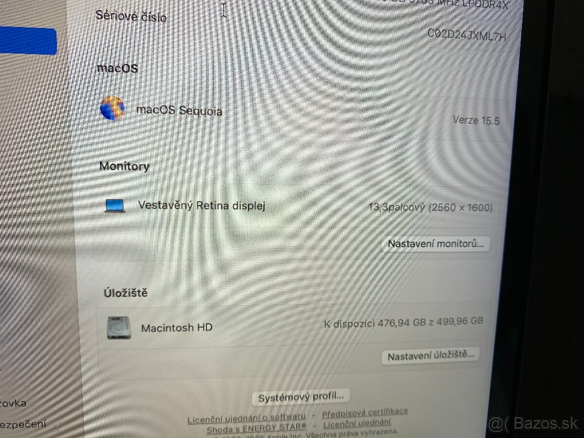 Macbook PRO 13, 2020, 16GB, 500GB, poslední model s bootcamp - 7