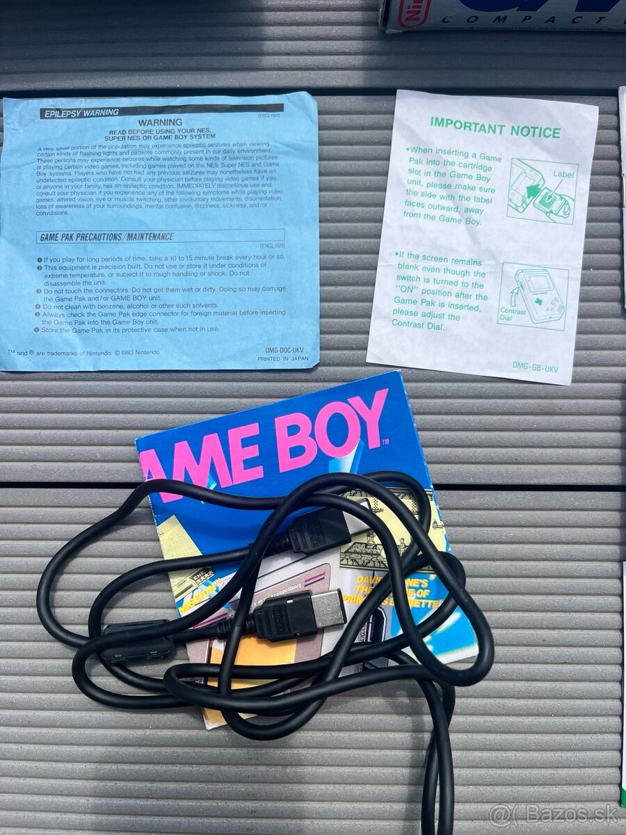 Nintendo Gameboy DMG-01 CIB s Tetrisom a Máriom - 7