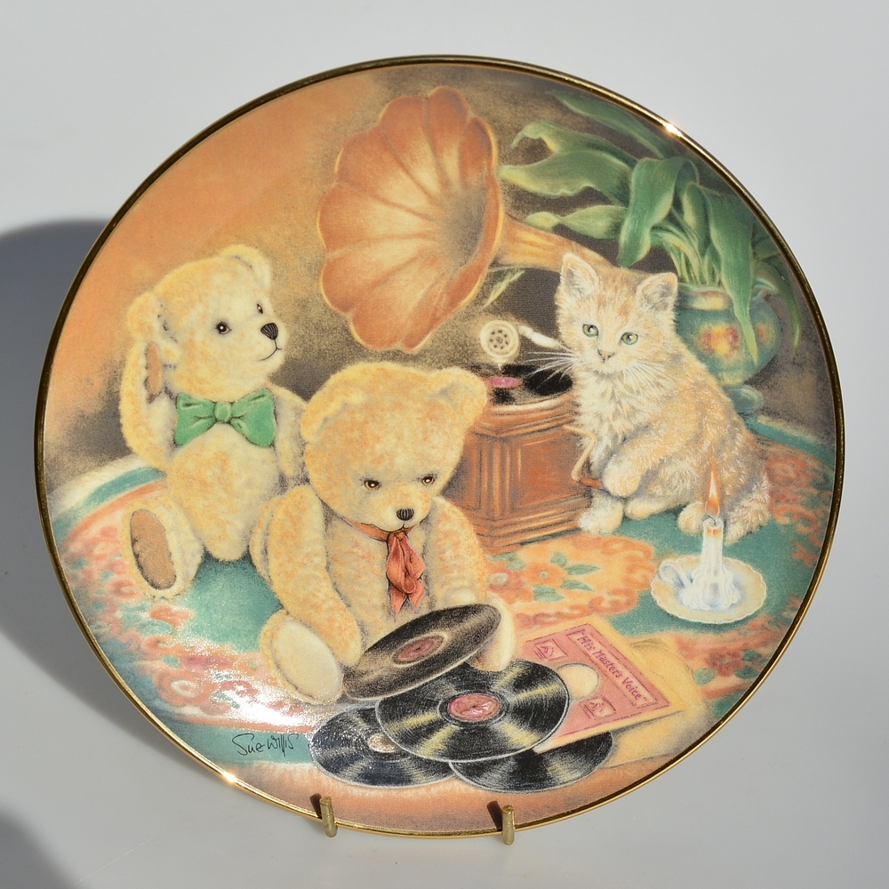 6 ks Rôzne porcelánové taniere s rozkošnými medvedíkmi - 7