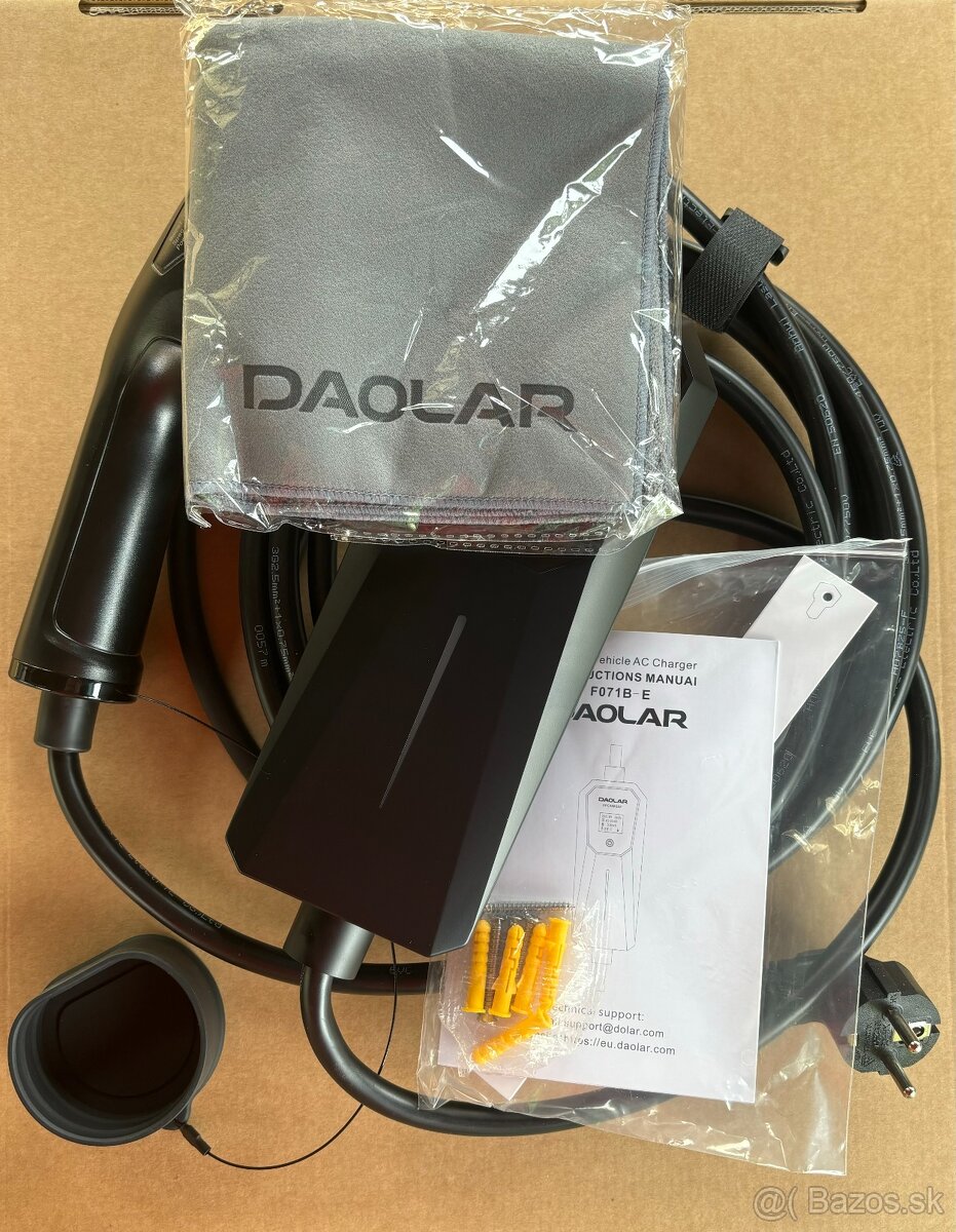 Nová nabíjačka do 230V Typ 2 pre elektromobil a PHEV 3,7kW - 7