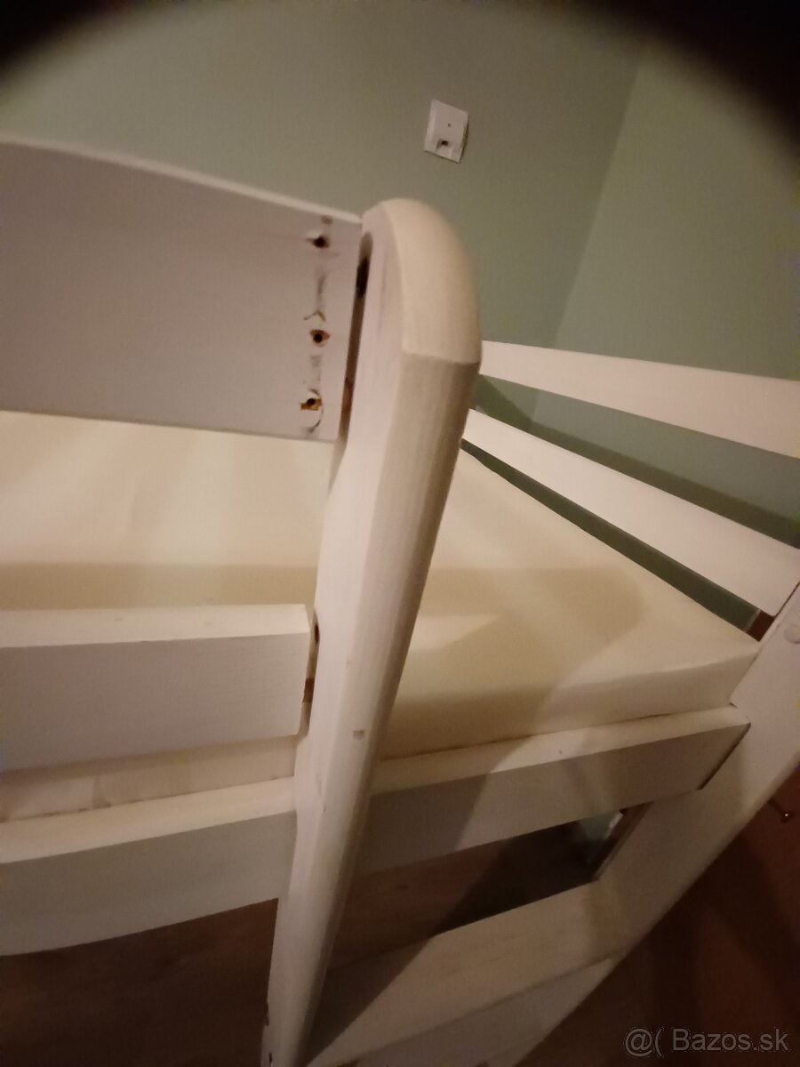 Detská vyvýšená posteľ s matracom - 7