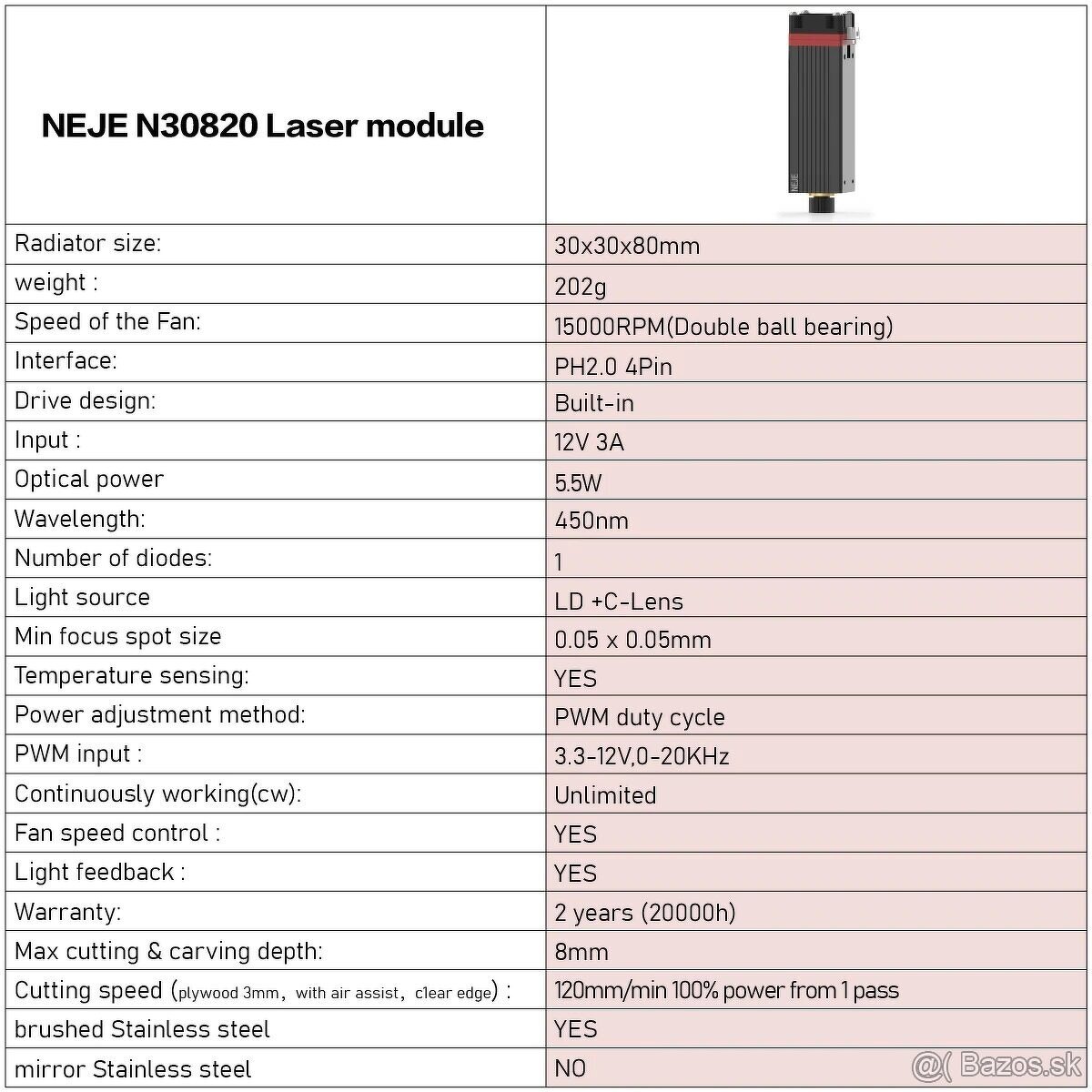 Laserový gravírovací stroj 88X46CM DIY 5500mW - 7