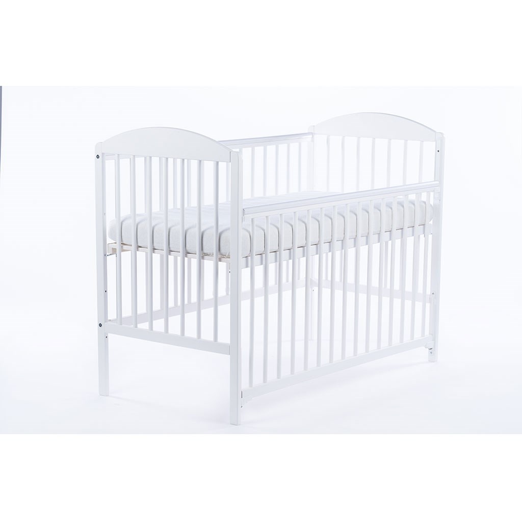 Luxusná biela postieľka (spúšťací bok) viac kusov / typov - 7