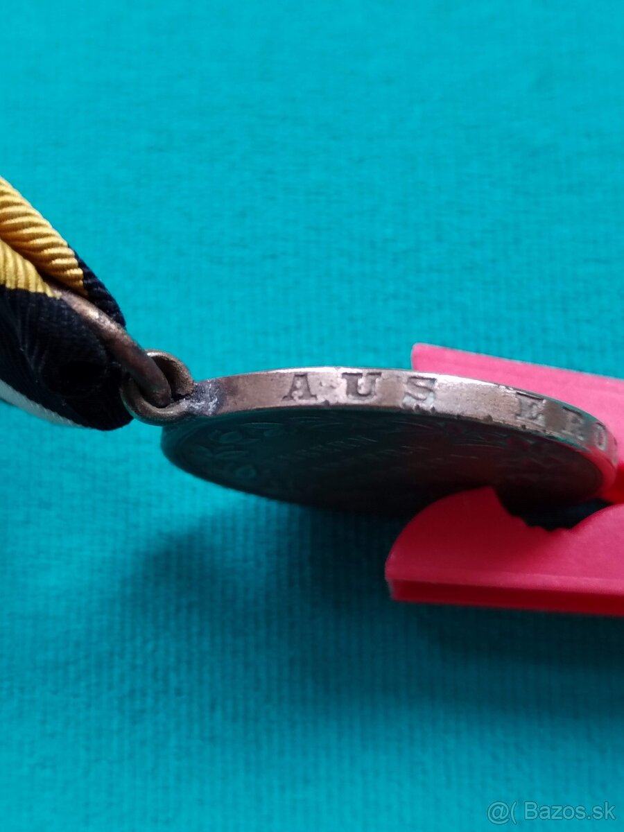 Vyzn, RU- FJI, Vojnová pametná medaila 1864, opis na hrane - 7