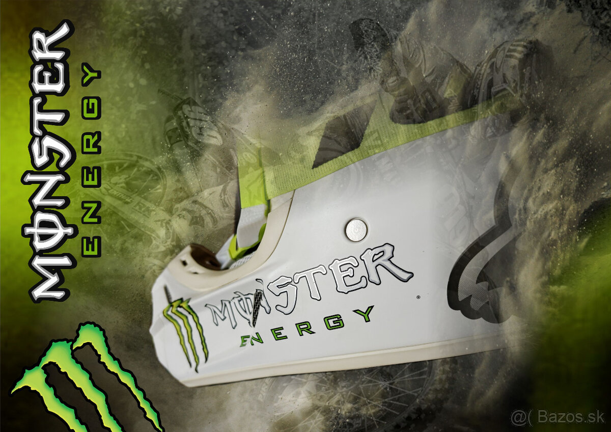 Fox V3 Ricky Carmichael Monster Pro Matte 12 Helmet (vel. L) - 7