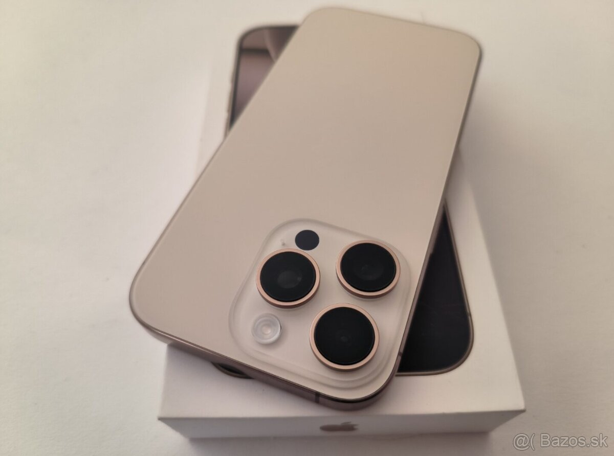 apple iphone 16 PRO 128gb Desert Titanium / Batéria 91% - 7