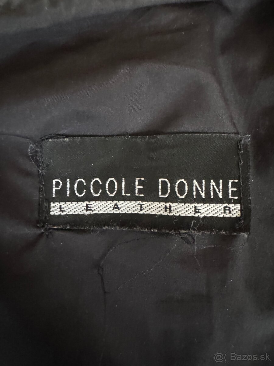 Čierna kožená bunda veľkosti S - 7