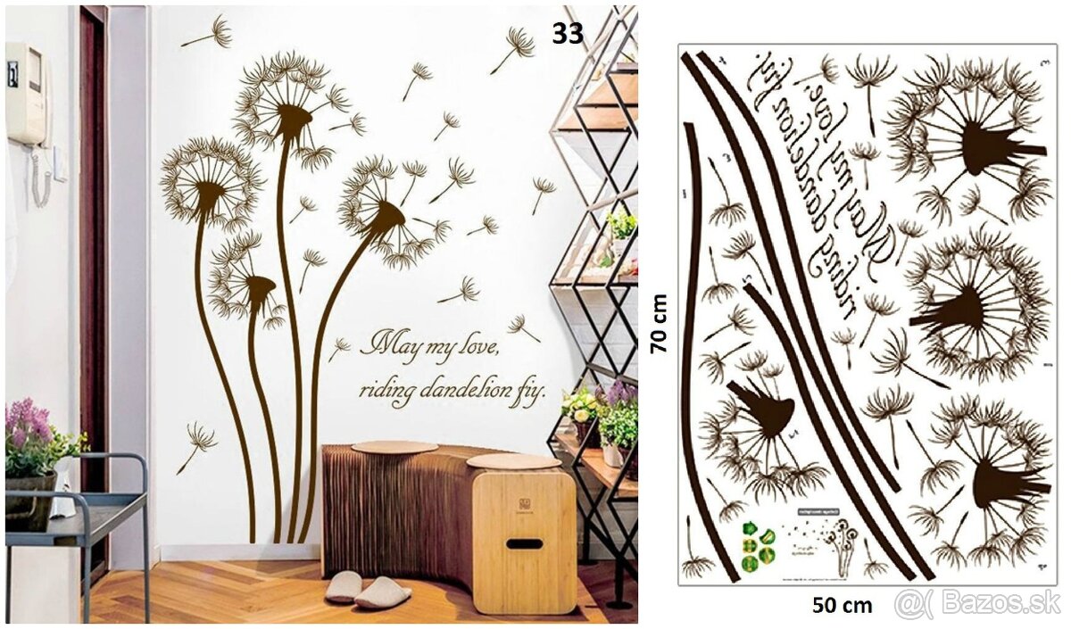 Dekoračné nálepky na stenu 2 - 7