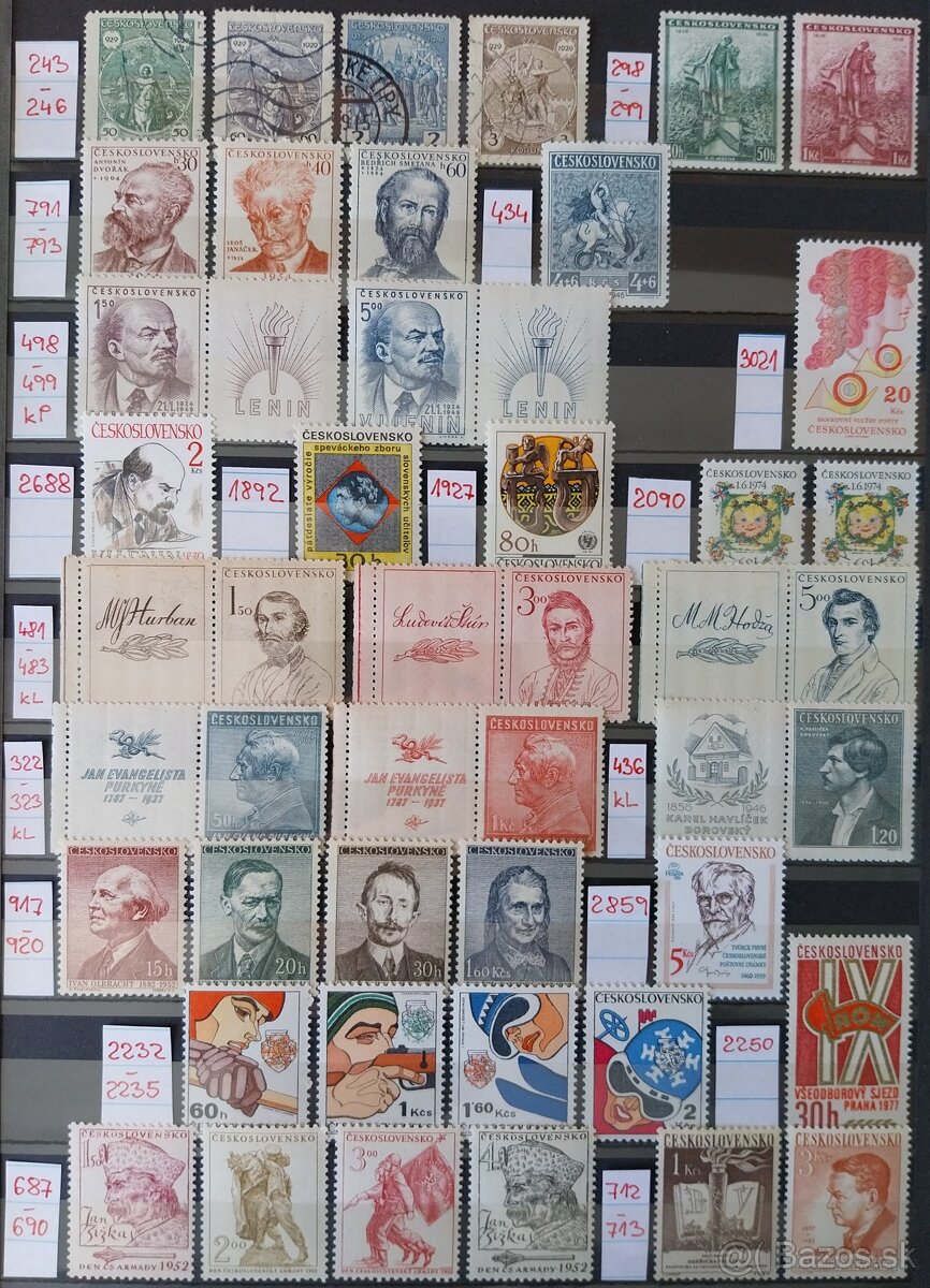 Známky ČESKOSLOVENSKO – 3 - 7