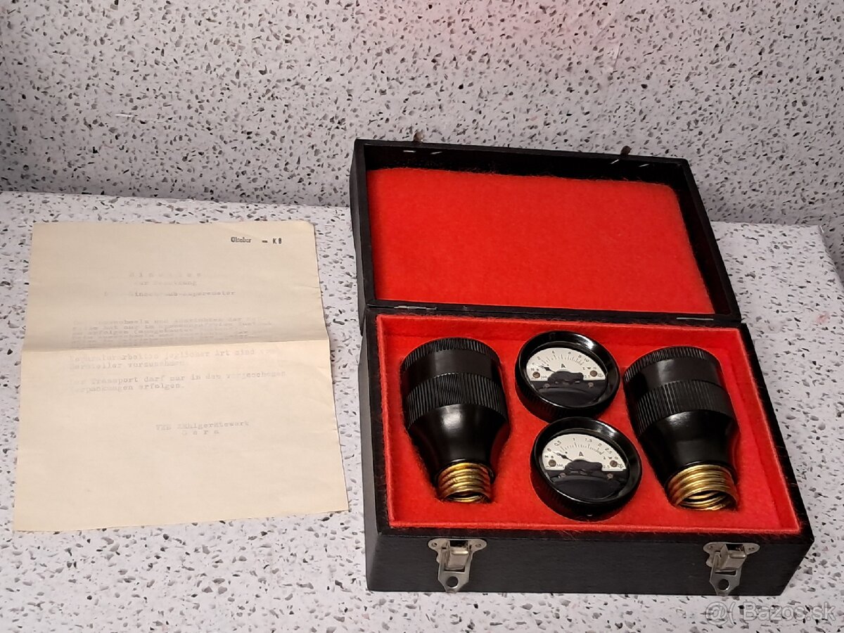 Starožitne meracie prístroje 》30/40 roky 》4x amper-m - 7