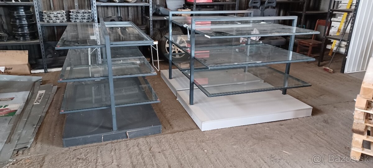 Veľké sklenené regále - 7