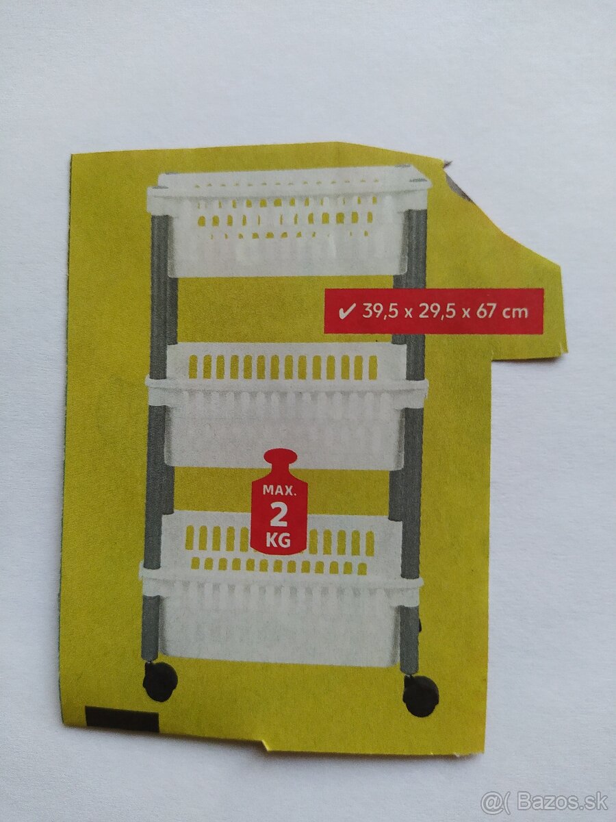 polička, kbelíčky UH, dózičky, stojan-vozík - 7