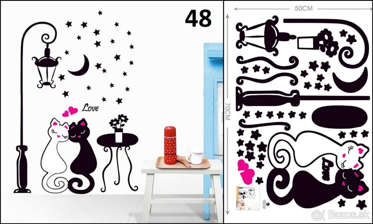 Dekoračné nálepky na stenu 3 - 7