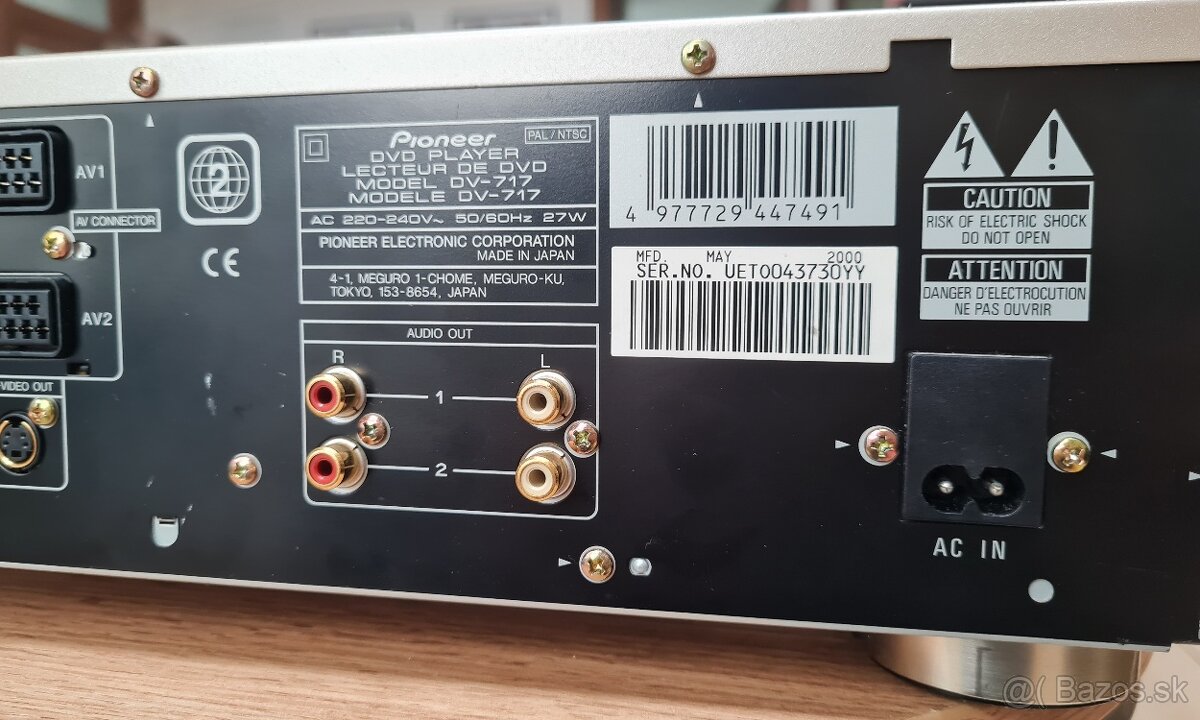 Pioneer CD/DVD Player DV - 717 - 7