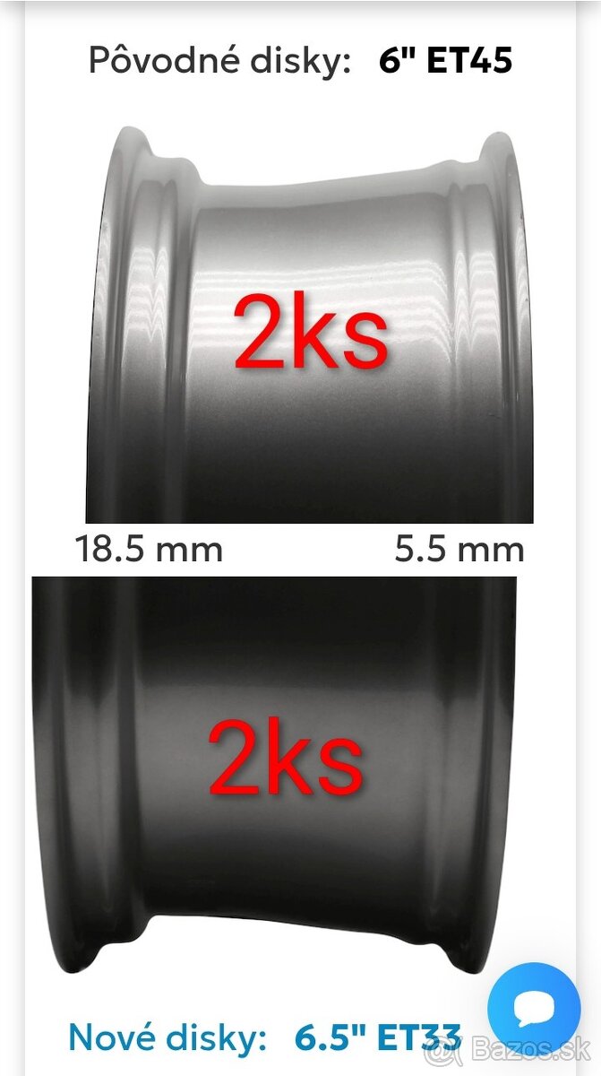5x112, R15, 4ks plechové disky VW Group - 7
