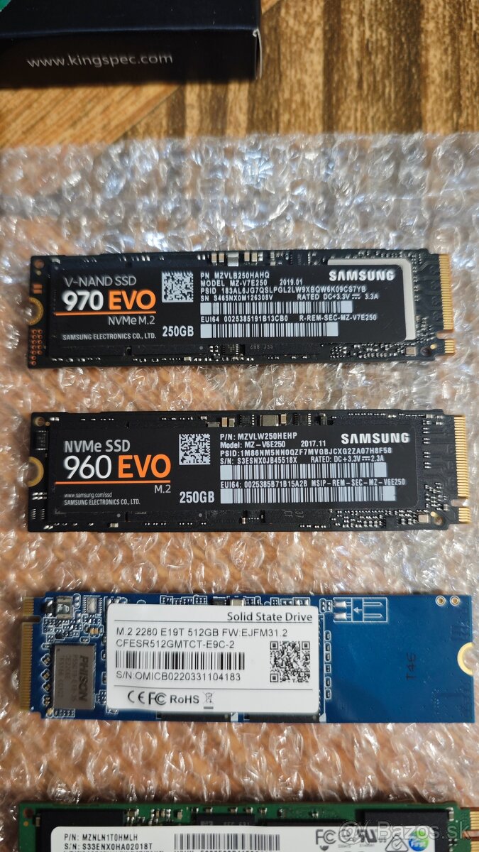 HDD & SSD, M.2 SATA & NVMe, mSATA disky - 7