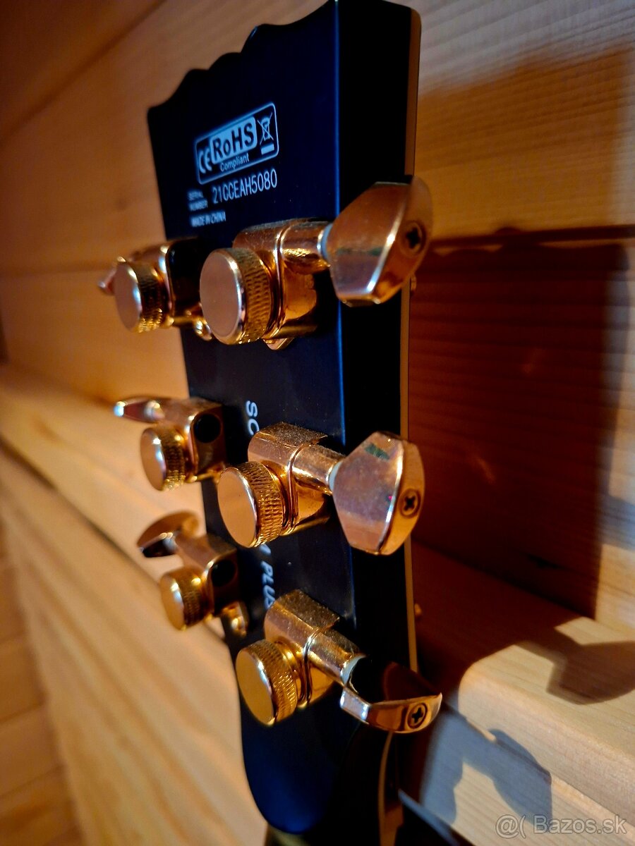 Elektrická gitara Harley Benton SC-Custom Plus EMG VBK - 7