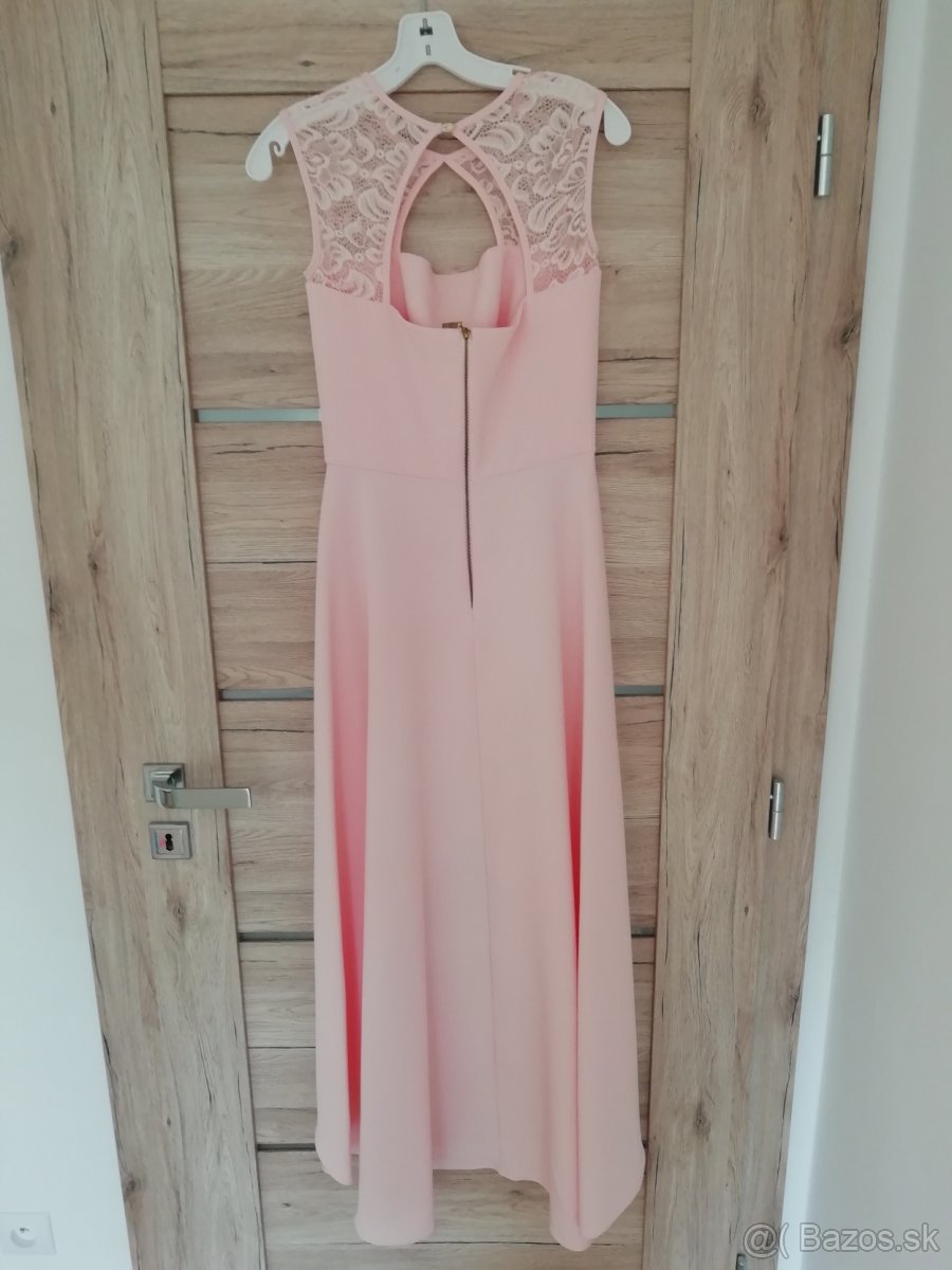 Marhuľkové asymetrické šaty XS, S s bolerkom - 7