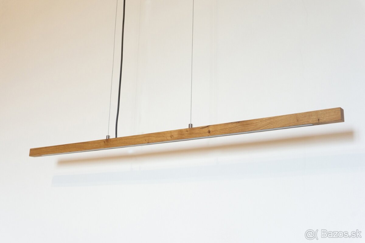 100r+ DUB ručne vyrobená drevená LED lampa - 7