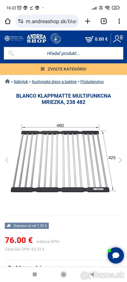 Blanco Klappmatte, Blanco Etagon DIVON II (NOVÉ) - 7