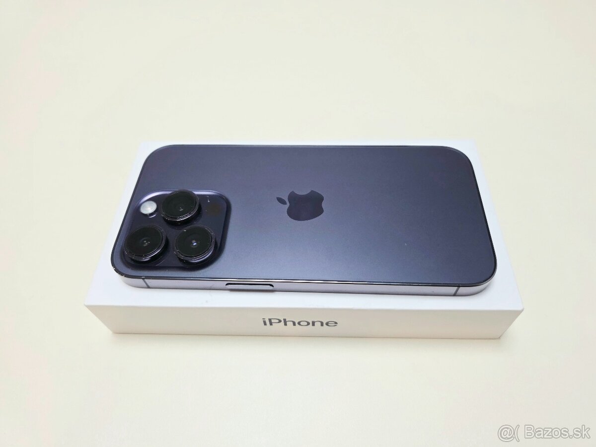 Apple Iphone 14 PRO 128GB DEEP PURPLE ,BATERKA 100% - 7