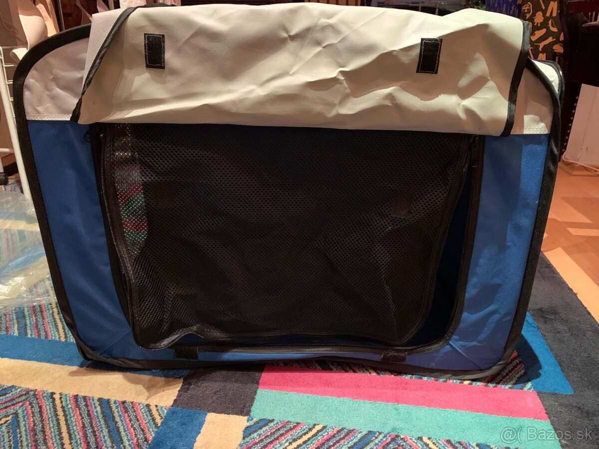 Skladací domček pre psa (mačku) - modrý - 7