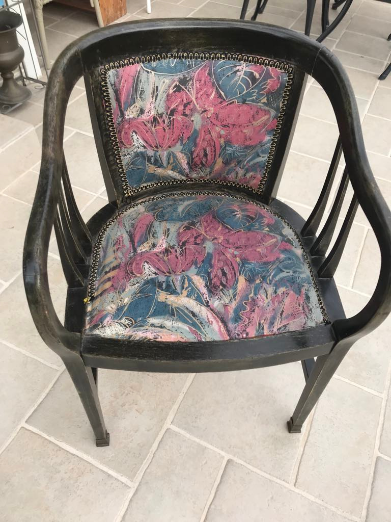 čierne kreslo- stolička - 7