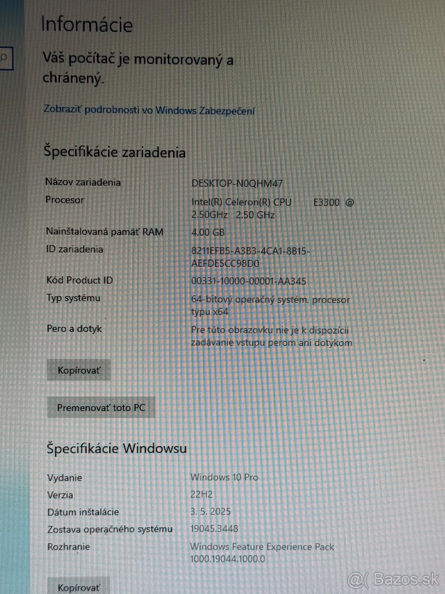 Acer PC + monitor + klávesnica + myš - 7