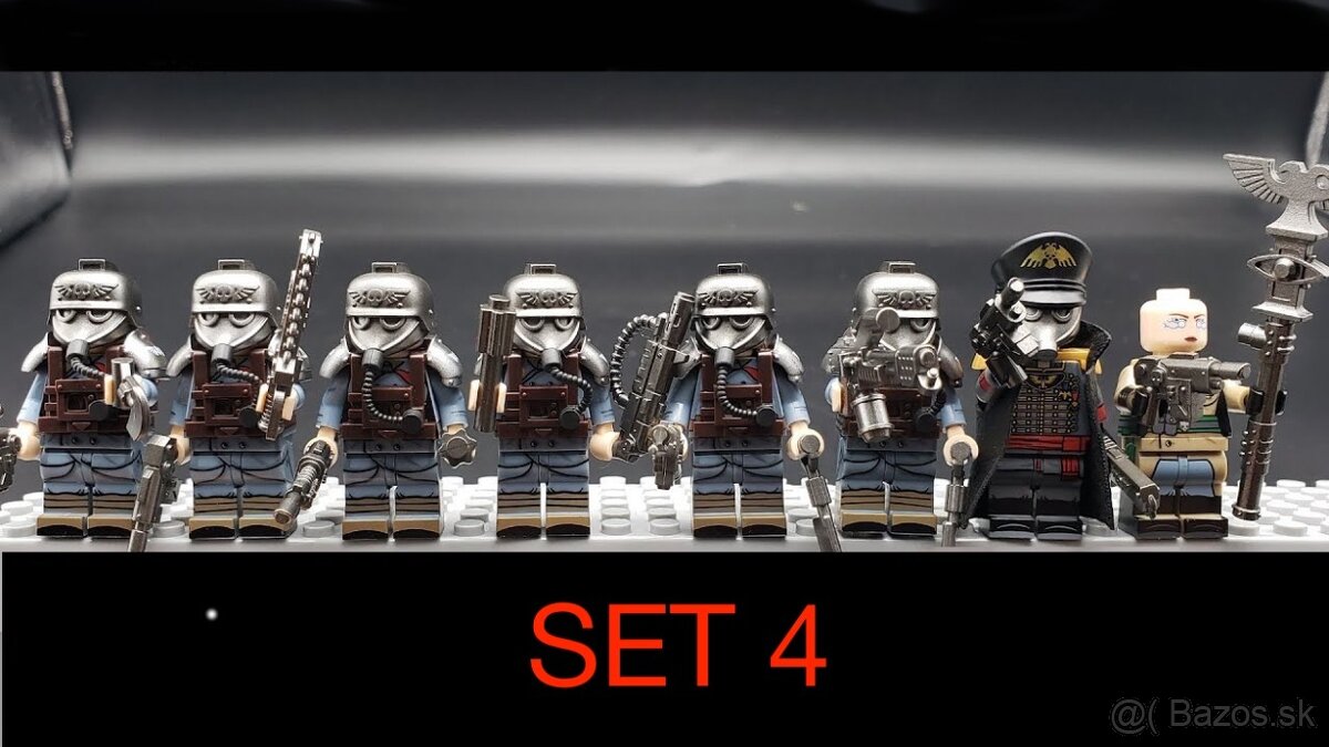 Rôzne sety vojakov 3 + doplnky - typ lego - nové - 7