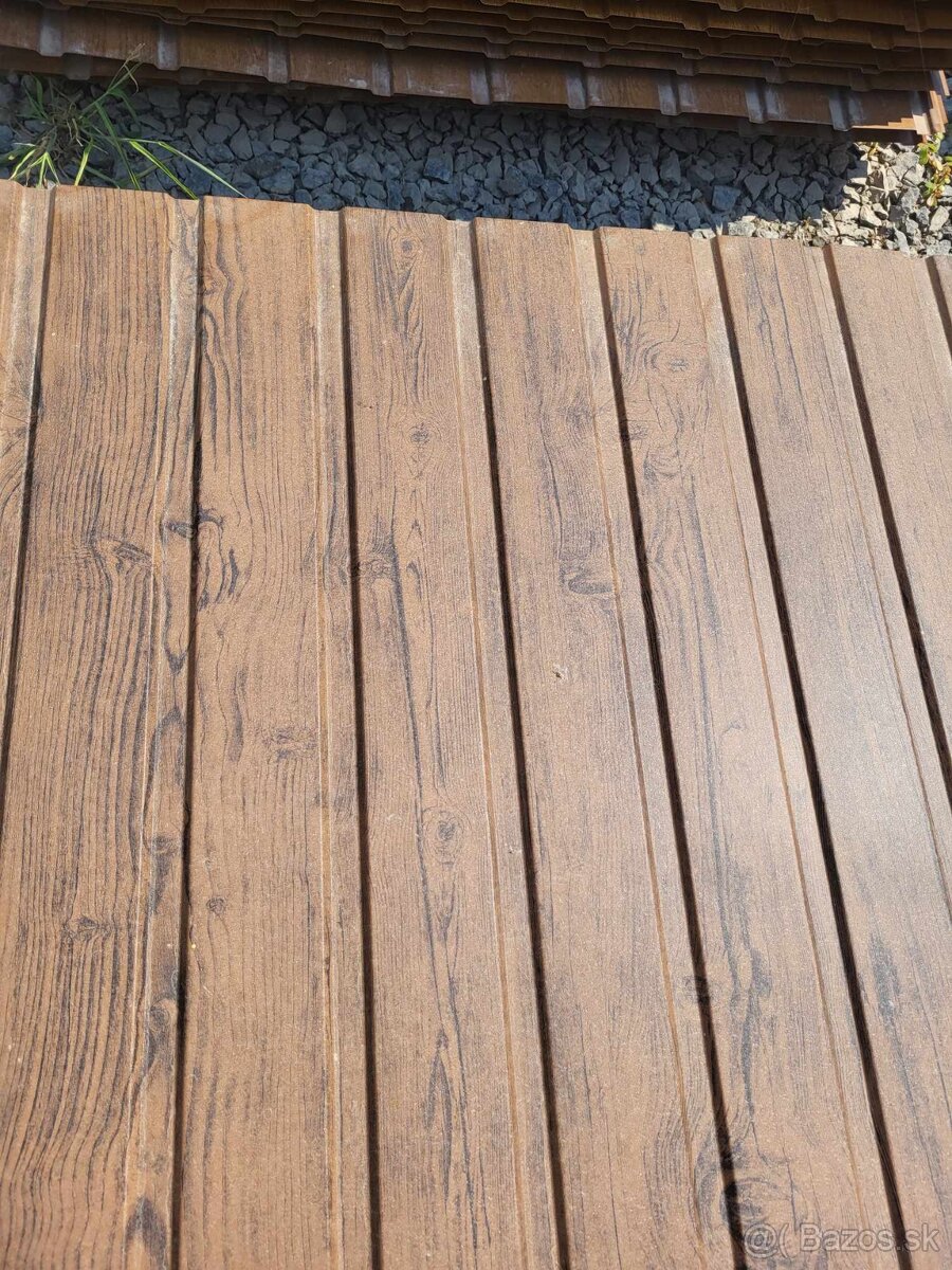 Trapezovy plechy T07 Zlaty dub lesklý,matný /Tmavý Dub,matny - 7