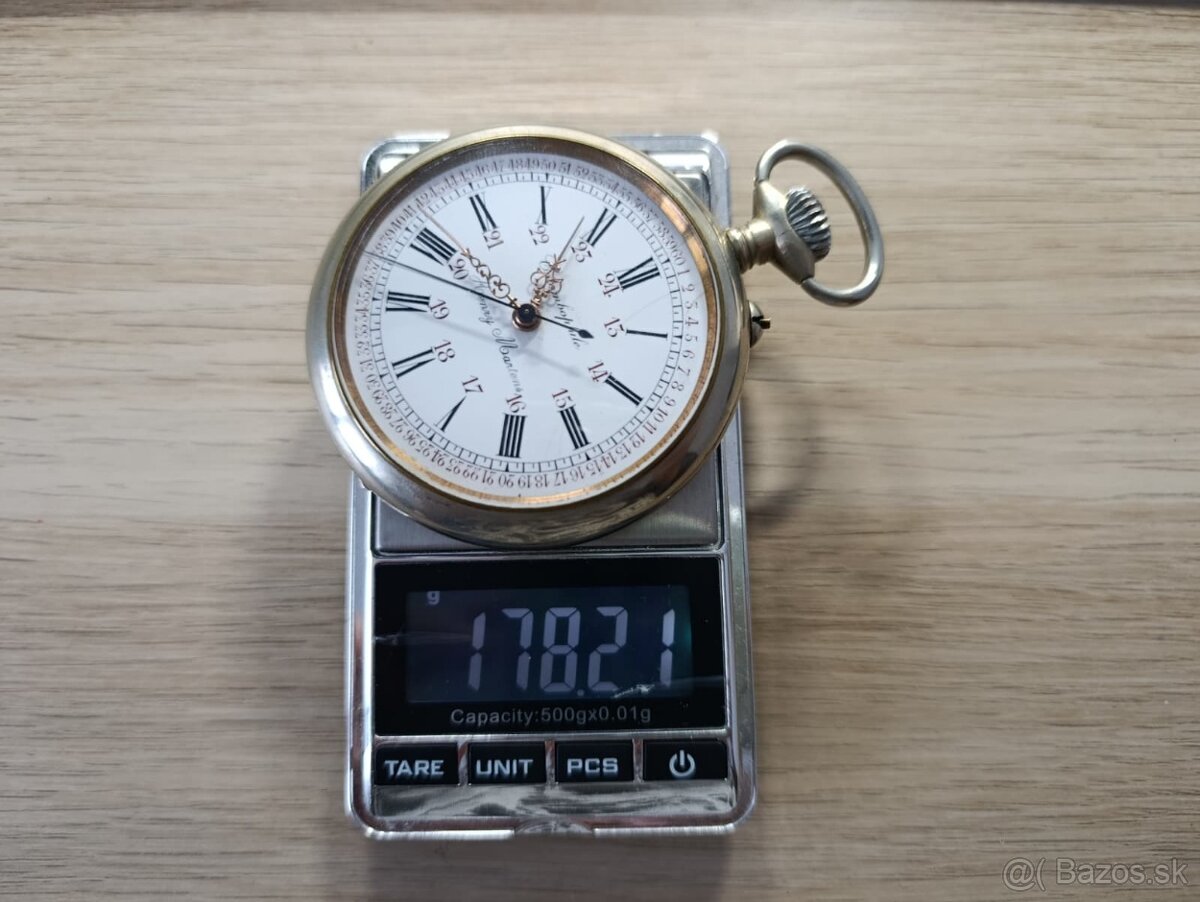 moc pěkné masivní kapesní hodinky COLOMBOPHILE - 7