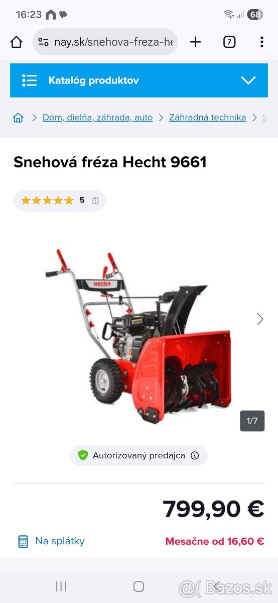 Predam snežnú frezu - 7