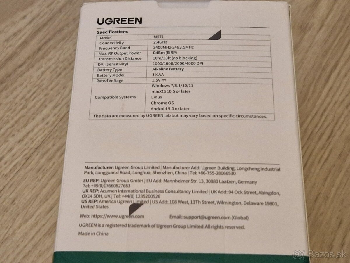 Vertikálna myš UGREEN M571 - 7