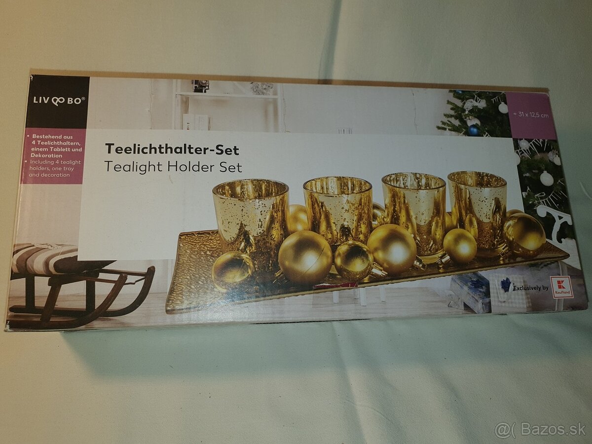 VIANOČNÁ SADA NA 4 ČAJOVÉ SVIEČKY - 7