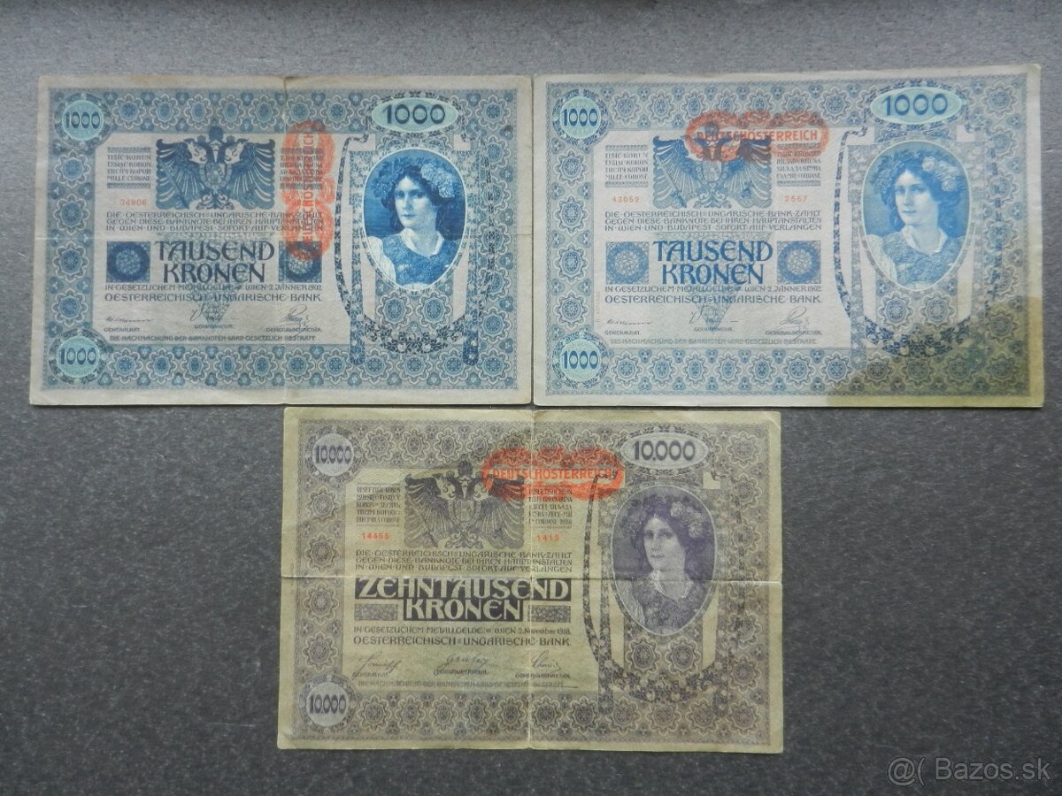 Bankovky staré RU a staré Rakúsko - 7